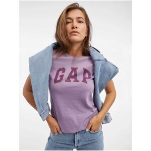 Fialové dámské tričko s logem GAP