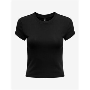 Černé dámské basic tričko ONLY Elina