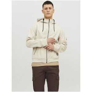 Béžová pánská softshellová bunda Jack & Jones Basic