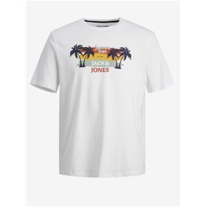 Bílé pánské tričko Jack & Jones Summer