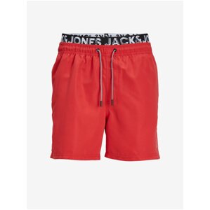 Červené pánské plavky Jack & Jones Fiji