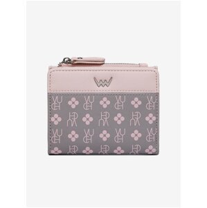 Šedo-růžová dámská vzorovaná peněženka VUCH Marva Mini Grey