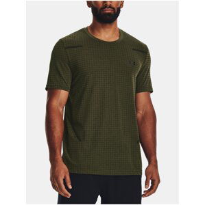 Khaki sportovní tričko Under Armour Vanish Grid SS