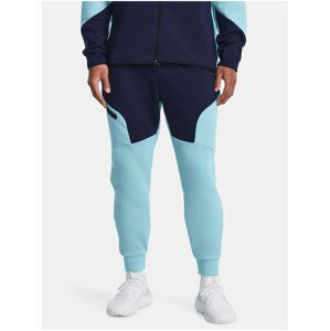 Modré sportovní tepláky Under Armour UA Unstoppable Flc Joggers