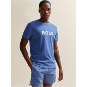 Modré pánské tričko s krátkým rukávem BOSS