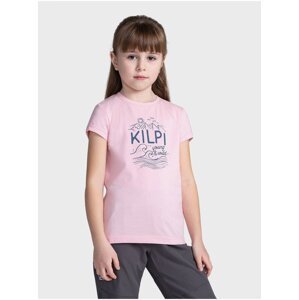 Růžové holčičí tričko s potiskem Kilpi MALGA