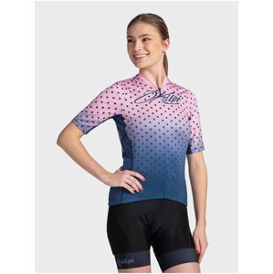 Modro-růžové dámské sportovní tričko na zip Kilpi RITAEL