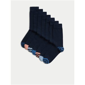 Sada sedmi párů pánských ponožek Cool & Fresh™ v tmavě modré barvě Marks & Spencer