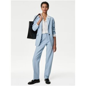 Světle modré dámské široké kalhoty Marks & Spencer