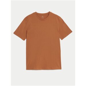 Oranžové pánské basic tričko Marks & Spencer
