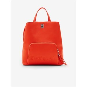 Oranžový dámský batoh Desigual Half Logo 24 Sumy Mini