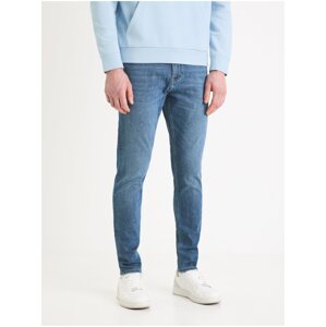 Modré skinny fit džíny Celio Foskinny