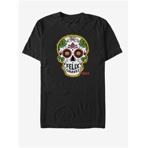 Černé unisex tričko ZOOT.Fan MGM Chavez Skull