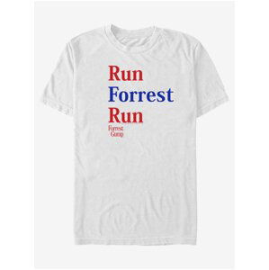 Bílé unisex tričko ZOOT.Fan Paramount Run Forrest Red Blue