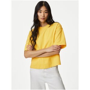 Žluté dámské tričko Marks & Spencer