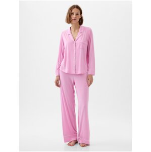 Růžová dámská pyžamová košile GAP