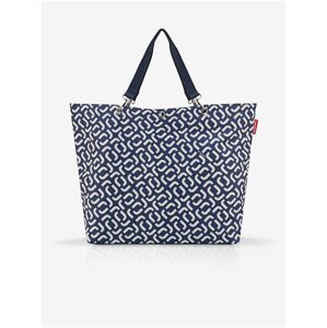 Tmavě modrá dámská vzorovaná velká shopper taška Reisenthel Shopper XL