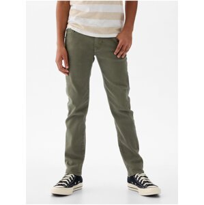 Khaki klučičí slim fit džíny GAP