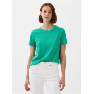 Zelené dámské basic tričko GAP