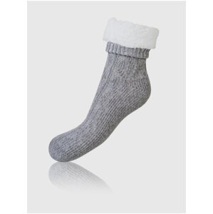 Šedé dámské extrémně teplé ponožky BELLINDA Extra Warm