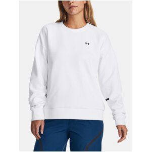 Mikina Under Armour Unstoppable Flc Crew-WHT