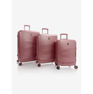 Sada tří cestovních kufrů Heys EZ Fashion S,M,L Rose Gold