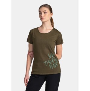 Tmavě zelené dámské tričko Kilpi GAROVE-M