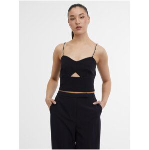 Černý dámský crop top ORSAY