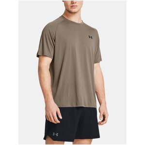 Hnědé sportovní tričko Under Armour UA Tech 2.0 SS Tee