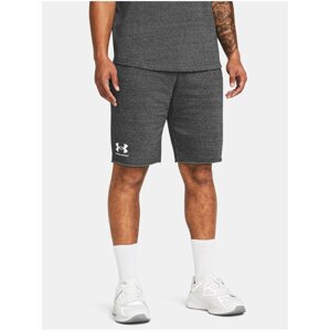 Tmavě šedé sportovní kraťasy Under Armour UA RIVAL TERRY SHORT