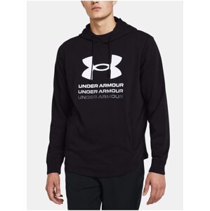 Černá sportovní mikina Under Armour UA Rival Terry Graphic Hood