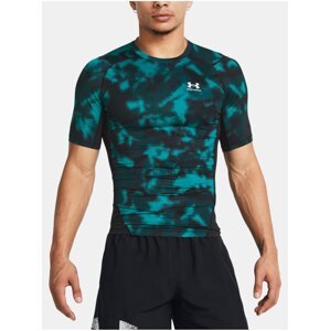 Petrolejové sportovní tričko Under Armour UA HG Armour Printed SS