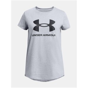 Světle šedé tričko Under Armour UA G SPORTSTYLE LOGO SS