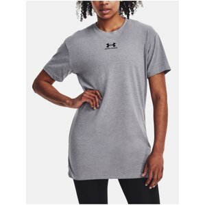 Šedé tričko Under Armour UA W EXTENDED SS NEW