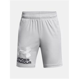 Světle šedé sportovní kraťasy Under Armour UA Tech Logo Shorts