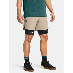 Světle hnědé sportovní kraťasy Under Armour UA Peak Woven Shorts