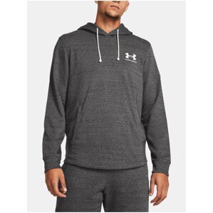 Tmavě šedá sportovní mikina Under Armour UA Rival Terry LC HD