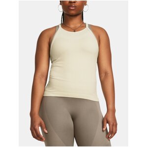 Krémové sportovní tílko Under Armour Vanish Elite Seamless Tank