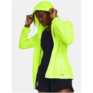 Světle zelená sportovní bunda Under Armour UA OutRun the STORM Jacket