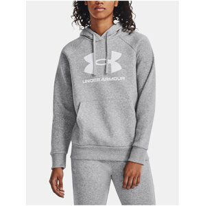 Světle šedá mikina Under Armour UA Rival Fleece Big Logo Hdy