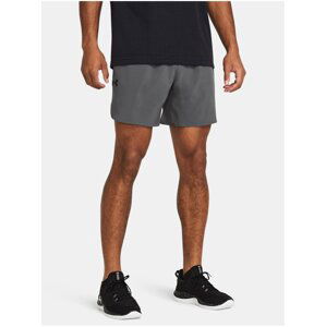 Tmavě šedé sportovní kraťasy Under Armour UA Peak Woven Shorts