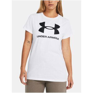 Bílé sportovní tričko Under Armour UA W SPORTSTYLE LOGO SS