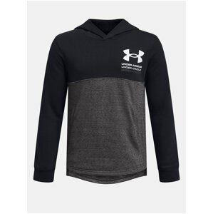 Černá sportovní mikina Under Armour UA Boys Rival Terry Hoodie