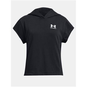 Černá sportovní mikina Under Armour UA G Rival Try SS Cut Hdy