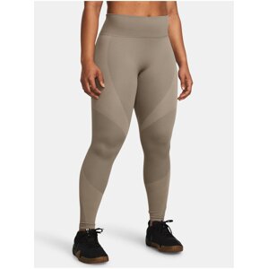 Světle hnědé sportovní legíny Under Armour Vanish Elite Seamless AnkLeg