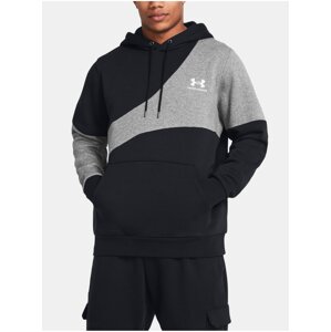 Černá mikina Under Armour UA Essential Flc Blocked HD