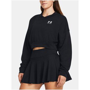 Černá sportovní mikina Under Armour UA Rival Terry OS Crop Crw