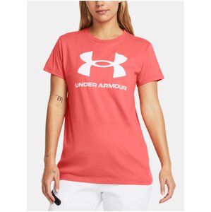 Korálové sportovní tričko Under Armour UA W SPORTSTYLE LOGO SS