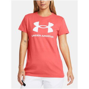 Korálové sportovní tričko Under Armour UA W SPORTSTYLE LOGO SS