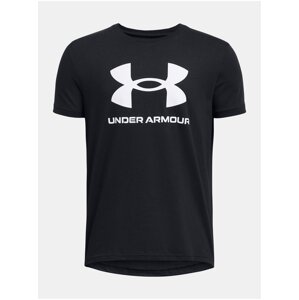 Tmavě šedé tričko Under Armour UA SPORTSTYLE LOGO SS